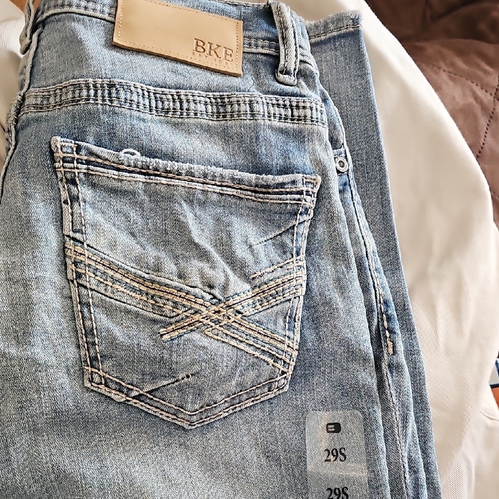 BKE Faded Blue Denim Jeans